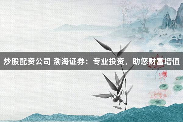 炒股配资公司 渤海证券：专业投资，助您财富增值